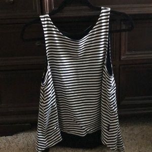 Kate Spade Reversible high-low tank top